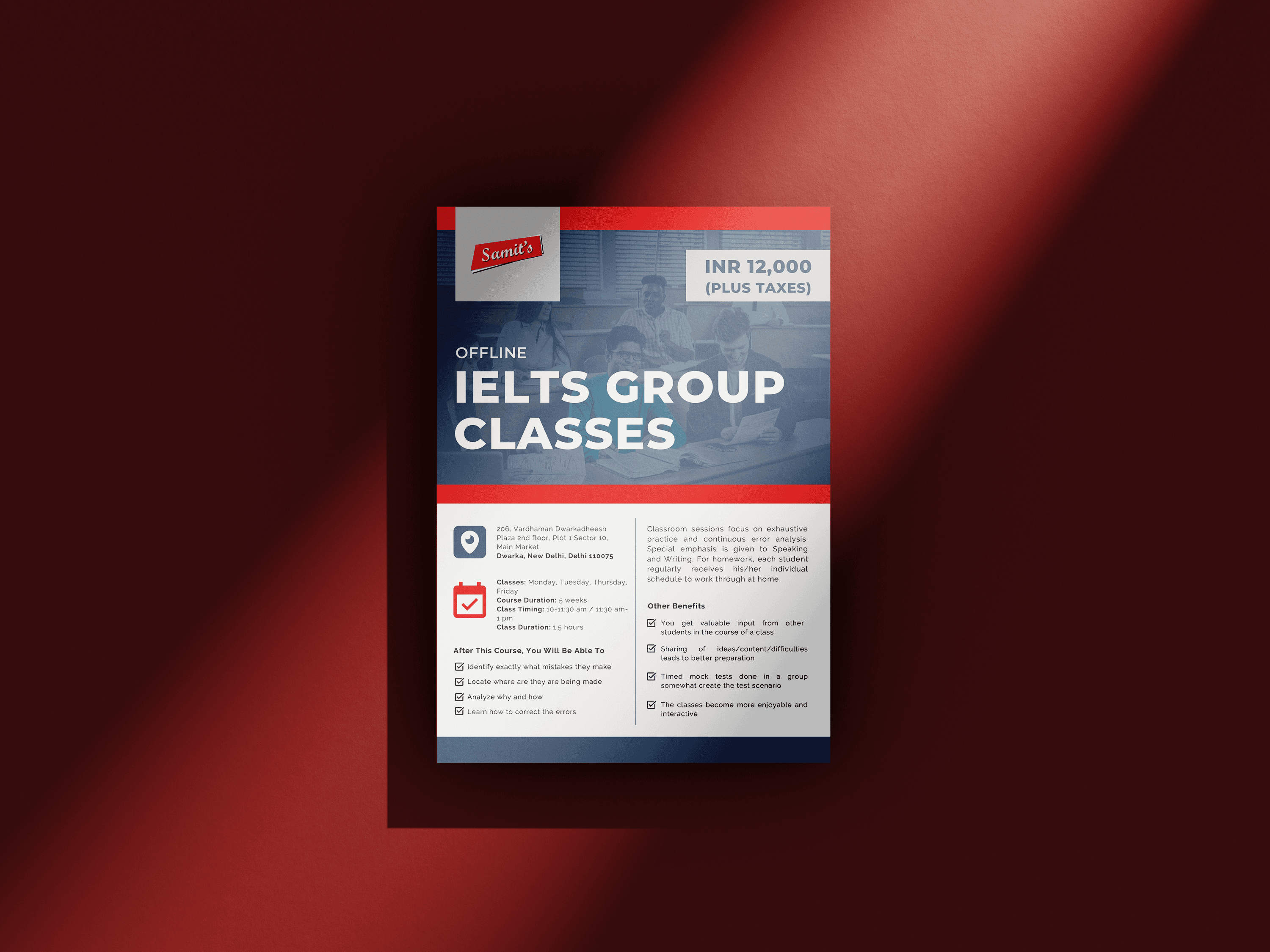 Samit’s English Academy — campaign work